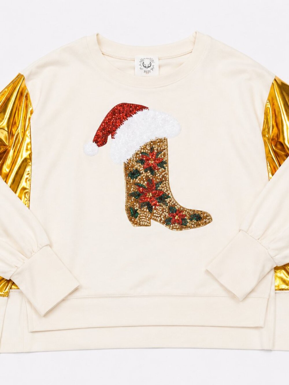 Festive statement sweatshirt